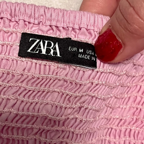 Zara Tiered Poplin Cotton Maxi Dress - Picture 4 of 11